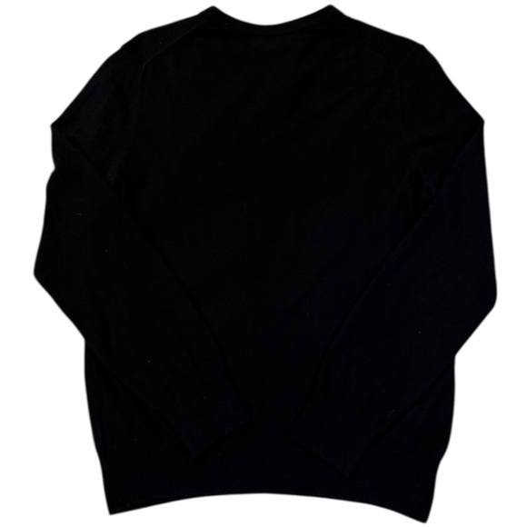 Two Banana Republic Silk-Blend V-Neck Pullover Sweaters Beige/Navy Blue Large - Picture 12 of 13